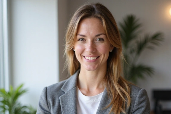 Professional portrait of a friendly and approachable nutritionist